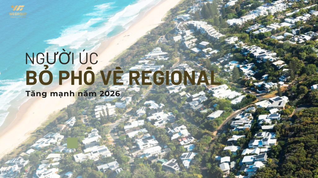 Người Úc bỏ phố về regional tăng mạnh năm 2026